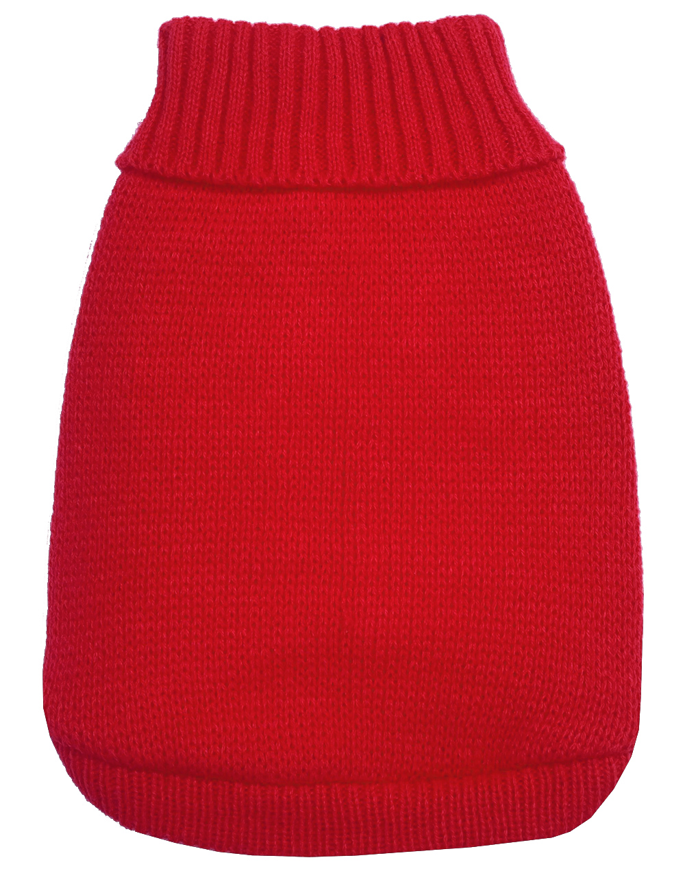 Knit Pet Sweater Red Size Large